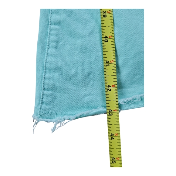 USED Southern Stitch light teal bell bottom jeans - Picture 6 of 11